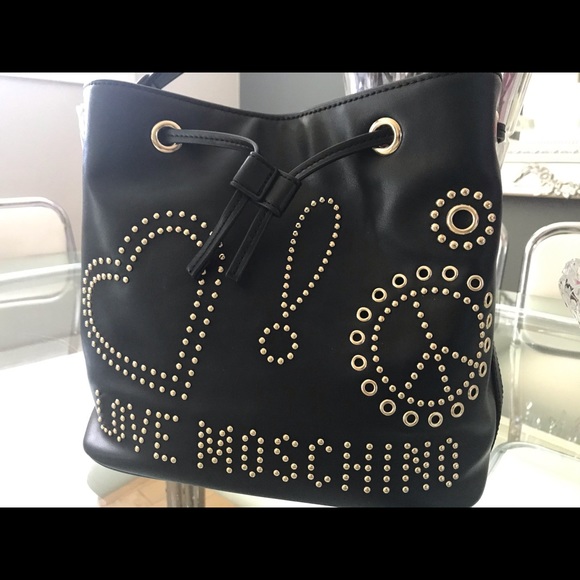 🌸🌸🌸SOLD 🌸🌸🌸 Love Moschino studded tote - Picture 4 of 6